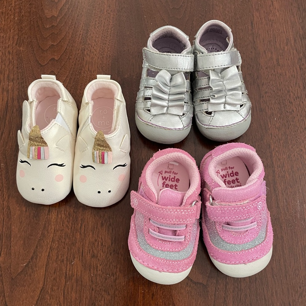 Stride Rite Baby Shoes and Robeez Lot Sz 3
